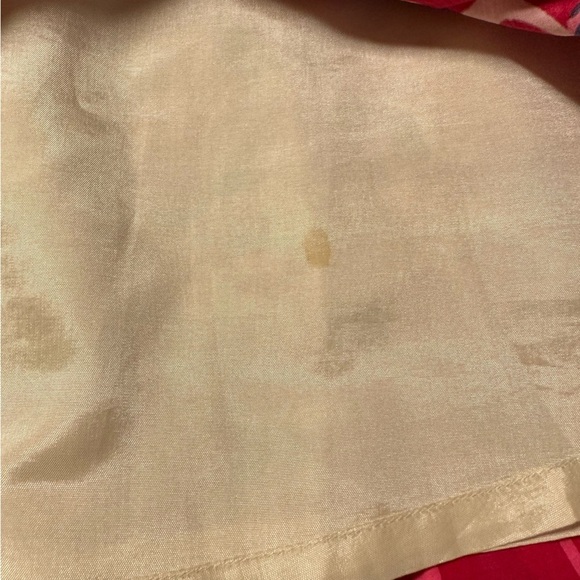 Lilly Pulitzer Silk Festiva Print Pleated Skirt Pink Floral Vintage Vtg - Picture 9 of 10